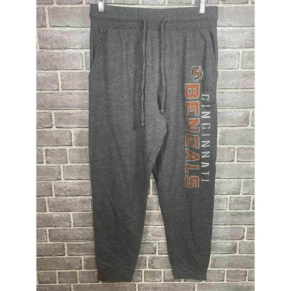 Cincinnati Bengals Men's Lounge Pants Gray Logo Sleepwear Size M